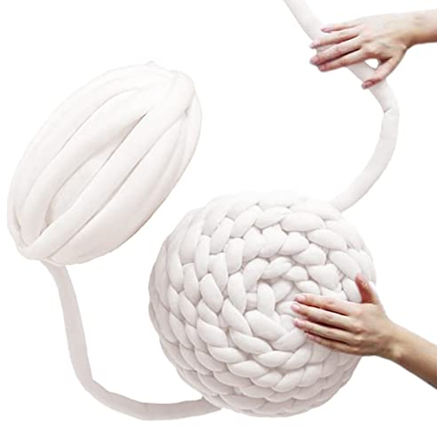 Steadybombb Rohrgarn | Geflochtene Baumwollgarne für Handstrick,Atmungsaktives, Dickes DIY-Röhrengarn für Big Weave Craft Crochet, einfach zu verwenden