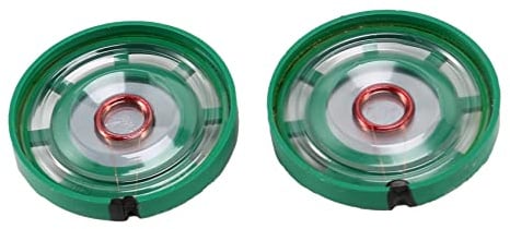 Uinfhyknd 2 Pezzi 1/4 W 0,25 W 8 Ohm 27 MM Altoparlante Magnete Esterno Rotondo Altoparlante Amplificatore Suono Accessori per Altoparlanti