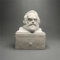 Marx Büste Marx Statue Skulptur Gipsfigur, moderne Heimdekoration und Sammlung Skizze Praxis DIY Kunst