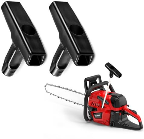 YAZANY 2Pcs Gasoline Engine Starter Handle Grip, Recoil Starter Pull Handle Lawnmower Starter Handle Replacement for Lawn Mower Generator Chainsaw Trimmer Edger Brush Cutter Engine Parts