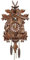 Uposao Kuckucksuhr Echtholz Kuckucksuhr mit Kuckuckruf Vintage Holz Wanduhr Dekoration für Wohnzimmer Schlafzimmer Küchendekoration Cafe Restaurant Hotel