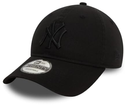 New Era New York Yankees MLB Washed Tonal Schwarz Verstellbare 9Twenty Cap - One-Size