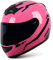 RYDZCLH Casco Moto Integrale con Prese d'Aria Multiple Caschi Moto Omologato DOT/ECE Motoslitta Motocross Ciclomotore da Corsa per Uomo Donna,Rosa,M 54~56cm