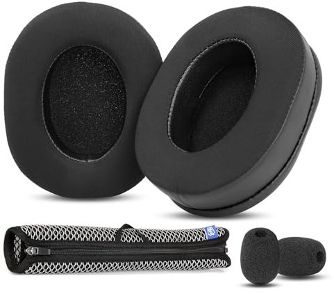 DowiTech Kühlende Ersatz Ohrpolster und Atmungsaktives Kopfband Kompatibel mit Razer BlackShark V2/BlackShark V2 Pro Gaming-Headsets Ohrpolsterabdeckung mit Kühlgel und Memory-Schaum
