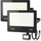 HAPYLUMI 100W Projecteur LED Exterieur Detecteur de Mouvement 10000LM, IP67 Etanche Spot LED Extérieur 6500K Blanc Froid Éclairage Extérieur pour Patio,Garage, Jardin, Terrasse