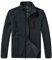 MoFiz Uomo Giacca in Pile con Zip Intera Caldo Collo Alto Senza Cappuccio Cappotto Leggero Autunno Inverno con Tre Tasche Blu Navy EU M