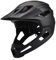 Mountainbike-Helm für atmungsaktive schockfeste PC-Fahrradhelm mit Erwachsenen mit abnehmbarem Kinnhalter und Visor verstellbar Unisex Black Bike Helm zum Radfahren im Freien, Mountainbike Helm Vollg