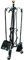 Crisalide® Set Attrezzi Camino in Ferro Battuto, 4 Pezzi - Elegante e Robusto, Strumenti per Caminetti, Pulizia Caminetti (67 CM)