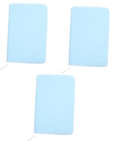 Tofficu 3pcs Plush Notebook Journal Custom Notebook Tablet Travelers Notebook Stationery Plush Book Notebook Small Electronic Notepad Notes Fluffy Note Book Smart Notebook Paper Sky-blue