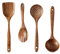 Wooden Kitchen Utensils Set of 4 Natural Wood Kitchen Spoons Vista Safe Wooden Spoon For Kitchen Large Soup Spoon Spatula For Mixing And Stirring