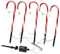 NOENNULL Weihnachtliche Zuckerstangen-Lichter, Zuckerstangen, Weihnachtswege, Lichter für den Außenbereich, Zuckerstange, Weihnachtsdekoration für den Außenbereich, für den Urlaub, Beleuchtung von