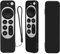 LIUZIHAN Cover Compatibile con Apple TV 4K 2021, AntiGraffio, Custodia in Silicone TPU, Protective Cover Case Compatibile con Apple TV 4K 2021 Telecomandi.(Nero)