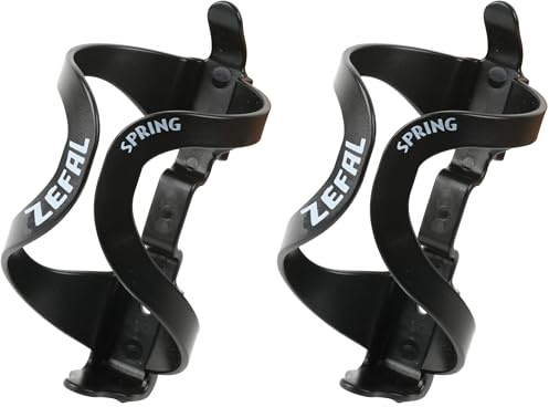 Zefal Spring Bottle Cage, 1215 - Black (Pack of 2)