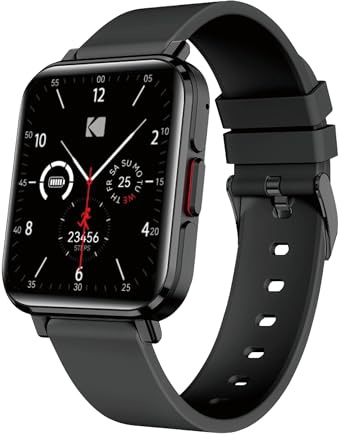 Kodak SW-7204 – Smartwatch – 33 mm HD-Display – Bluetooth-Anrufe & Sprachassistent – Herzfrequenz, SpO2, Stress – 32 Sportmodi – GPS – Akkulaufzeit 5 Tage – kabelloses Laden – Android & iOS