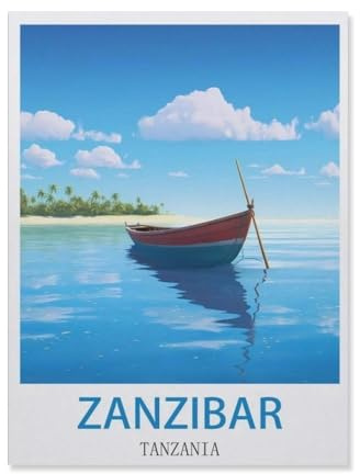 Jigsaw Puzzle 1000 Piece，Zanzibar Tanzania，Adult Puzzle DIY Kit Paper Puzzle Modern Home Decor Unique Gift（38x52cm）-EG47