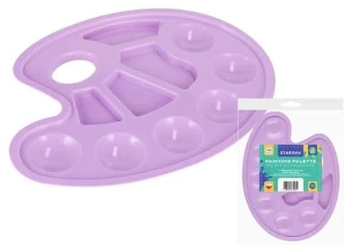 Farbpalette aus Kunststoff, Pastellviolett