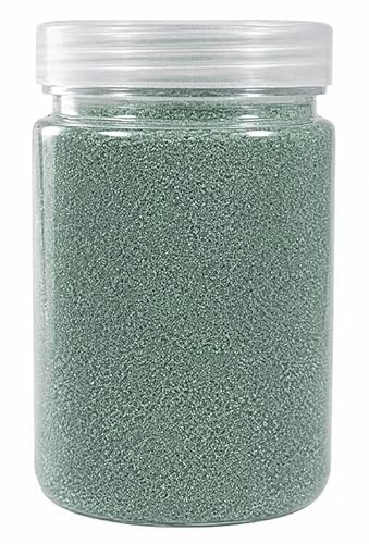 Générique Deko-Sand, 400 g, 6,5 x 10,5 cm, 8 Farben zur Auswahl, für Tischdekoration und Hochzeitszeremonie (Eukalyptusgrün)