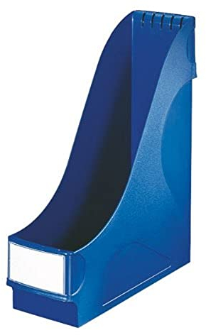 Leitz Stehsammler Extrabreit, 8er Pack, Ideal zur Ablage und Aufbewahrung von Dokumenten, Katalogen und Mappen im A4- und US-Format, Blau, 24250035