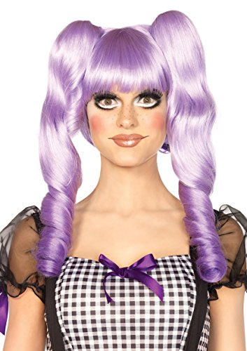 Leg Avenue A2732 - Dolly bob Perücke mit optional ringlet Clips - Einheitsgröße, Lavender