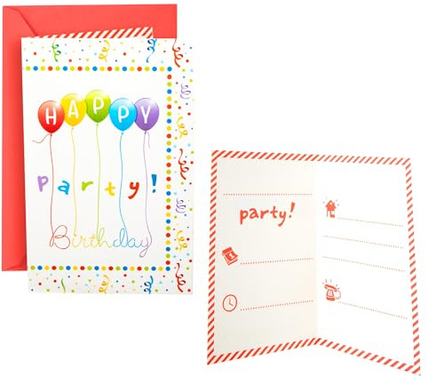 PROCOS Happy Birthday Einladungen, 6 Stück