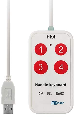 4 Keys Programmable Handle Switch User defined Mini Shortcut Keyboard for Windows PC computer PS Image Capture DAW Transcription