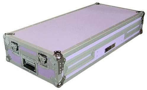 Zomo Flightcase P-800/12 – kompatibel mit 2X CDJ-800 + 1x DJM-600/700/800-1116 x 507 x 202 mm - Purple - Robustes Case für DJ Equipment aus 9mm Sperrholz
