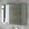 600 x 900 Stainless Steel Bathroom Mirror Cabinet Modern Triple Door Storage Unit MC111