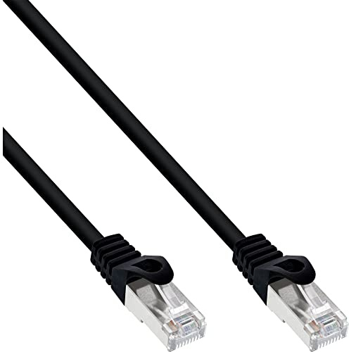 InLine 72522S Patchkabel, SF/UTP, Cat.5e, schwarz, 0,25m