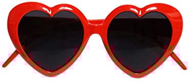 Horror-Shop Sonnenbrille in Herzform