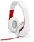 FANTEC SHP-250AJ Stereo HiFi Kopfhörer (mit Bügel, on Ear, 3,5 mm Klinkestecker, bassstark, große und weiche Ohrpolster) weiss/rot, 175 x 75 x 195 mm (B x T x H)