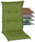 Beo Luxus-Saumauflage/Sitzkissen für Hochlehner: 46x114 cm ca. 7 cm dick (grün)