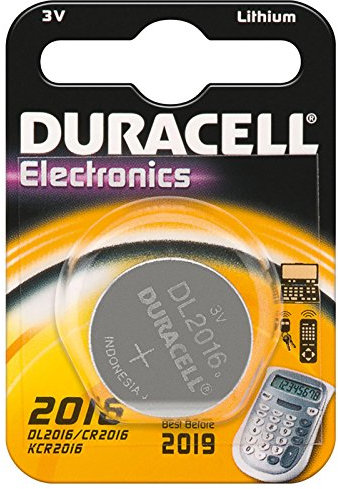 5er Set Duracell CR 2016 D 1-BL Duracell (DL 1620) Knopfzelle Lithium