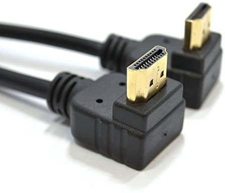 kenable 90 Degrees Right Angle HDMI Lead to 90 Right Angle High Speed 1080P TV Cable 5m [5 metres]