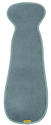 Aeromoov - Baby Sitzauflage Air Layer - Einlage Für Autositz oder Kinderwagen - Gruppe 2/3 - Antischwitz Sommerbezug - Bio-Baumwolle - Mint