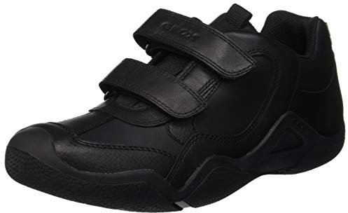Geox boy JR Wader A Low-Top Sneakers, Black (Black C9999), 38