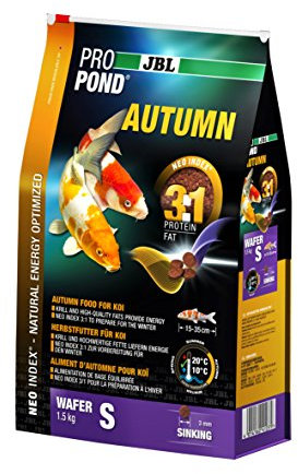 JBL Cibo Autunno per Koi, Pastiglie Cibo sommergibile, Cibo di stagione, ProPond Autumn, Taglia: S, 1,5 kg
