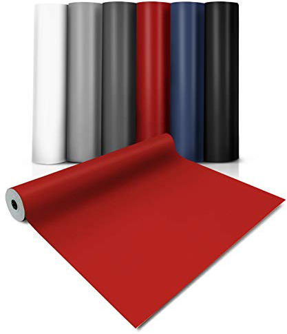 CV-Belag Expotop | Zuschnitt | Verschiedene Breiten, viele Farben, Meterware | Bodenbelag PVC Länge auf Maß (200 x 400 cm, Rot)