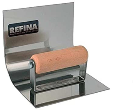 Refina 646020 - Paleta para suelo (acero inoxidable, radio de 6 pulgadas, 5 cm)