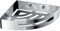 Gedy G-Hanoi Eckduschkorb aus Edelstahl 304 mit Chrom-Finish, Maße 4,5 x 21 x 21 cm und 0,55 kg, Design R&E, 2 Jahre Garantie
