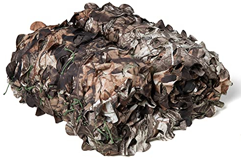 LOOGU Tarnnetz Sonnenschutz Camouflage Netz Dekoration Waldoptik Baum Design Tarnung Woodland Sichtschutz für Garten Freizeit Camping Party Bars Deko Jagd…
