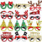 12 Stück Weihnachtsbrillen, Kreative Weihnachten Brillen Party, Weihnachtsbaum Rentier Partybrille, Geeignet zum Fotografieren und Feiern(12 Stile)