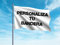 Oedim Bandera Horizontal Personalizada, 150x85cm, Reforzada y con Pespuntes, Bandera con 2 Ojales Metálicos y Resistente al Agua