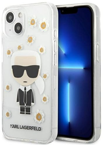 KARL LAGERFELD KLHCP13SHFLT Hülle für iPhone 13 Mini 5,4 transparent Flower Iko