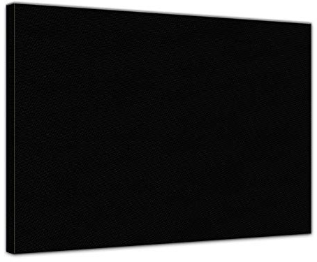 Leinwand in schwarz, bemalbare Premiumqualität, aufgespannt auf Galerie Keilrahmen - Echtholz - 80x100 cm - 330g/m² - fertig gerahmt, 6 Farben verfügbar