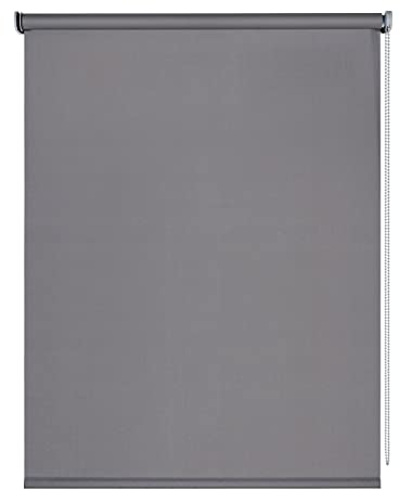 Estores enrollables Opacos con Tejido de Calidad. Estor Opaco Blackout Persiana Opaca Que aporta Oscuridad. Cortinas Dormitorio Opacas Novedad STORESDECO | Gris Oscuro 120 x 250 cm