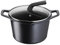Lagostina Aroma Pentola 2 Maniglie con Coperchio, Pentola in Alluminio Pressofuso Ø 22cm, Pentola Induzione, Gas e Forno con Indicatore Cottura Thermo-Signal, Rivestimento Titanium,Coperchio in Vetro