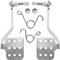 YOXUFA Go Kart Pedal Kit Brake Throttle Pedal Return Springs for 196cc 212cc 6.5hp Road Rocket Azusa Fun Kart Carter Radio Flyer Kart Cart Racing Drift Trike Vintage Type Parts