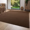 Steffensmeier Kurzflor Teppich Ibiza | Wohnzimmerteppich | Stilvoll | Pflegeleicht | Jugendteppich | Braun, Größe: 120x180 cm