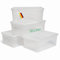 Novaliv 4x Aufbewahrungsboxen mit Deckel 10L transparente Boxen stapelbare Nestbar Storage boxes mit Clipverschluss Kunststoff BPA-frei 37x26x14 cm