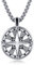 KINGWHYTE Kompass Halskette für Männer 925 Sterling Silber Reise Kompass Schmuck Graduierung Freundschaft Geschenke für Männer Ehemann Freund